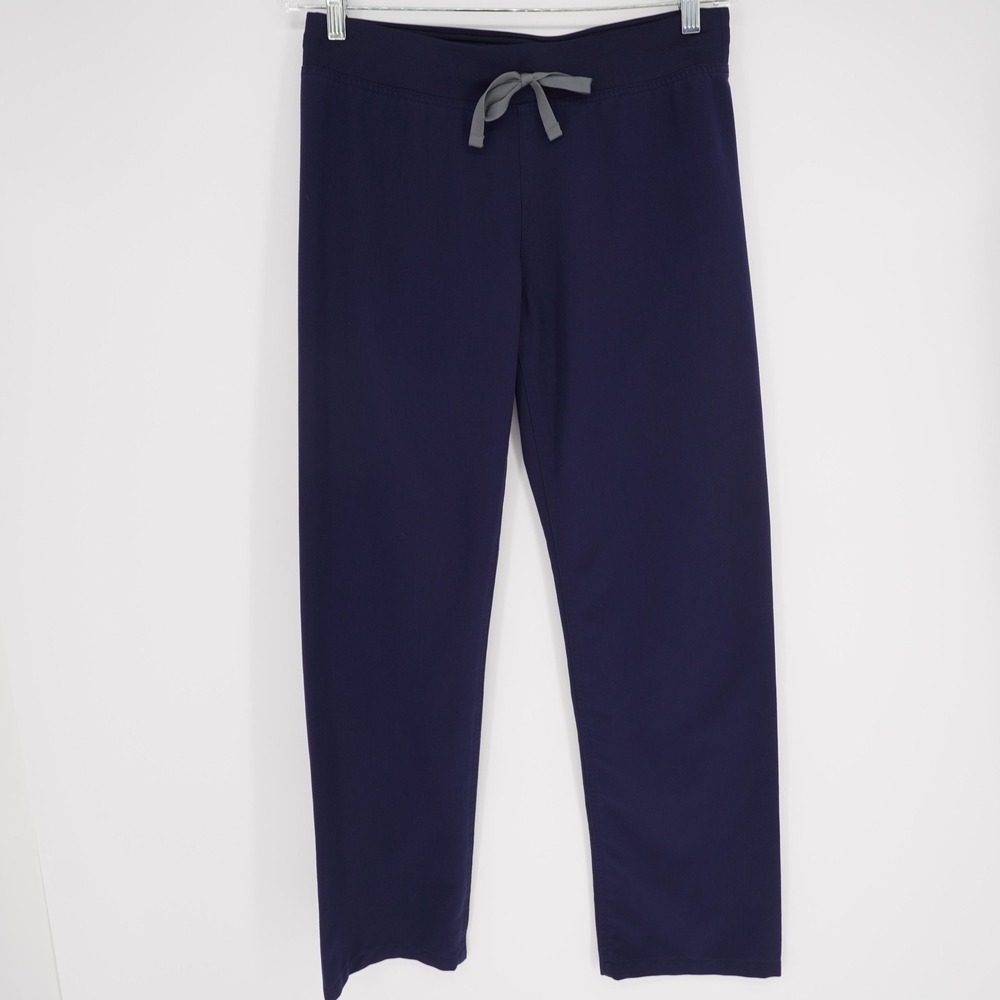 FIGS Pants Womens S Blue Technical Collection Scrub Flare Leg Drawstring T21003